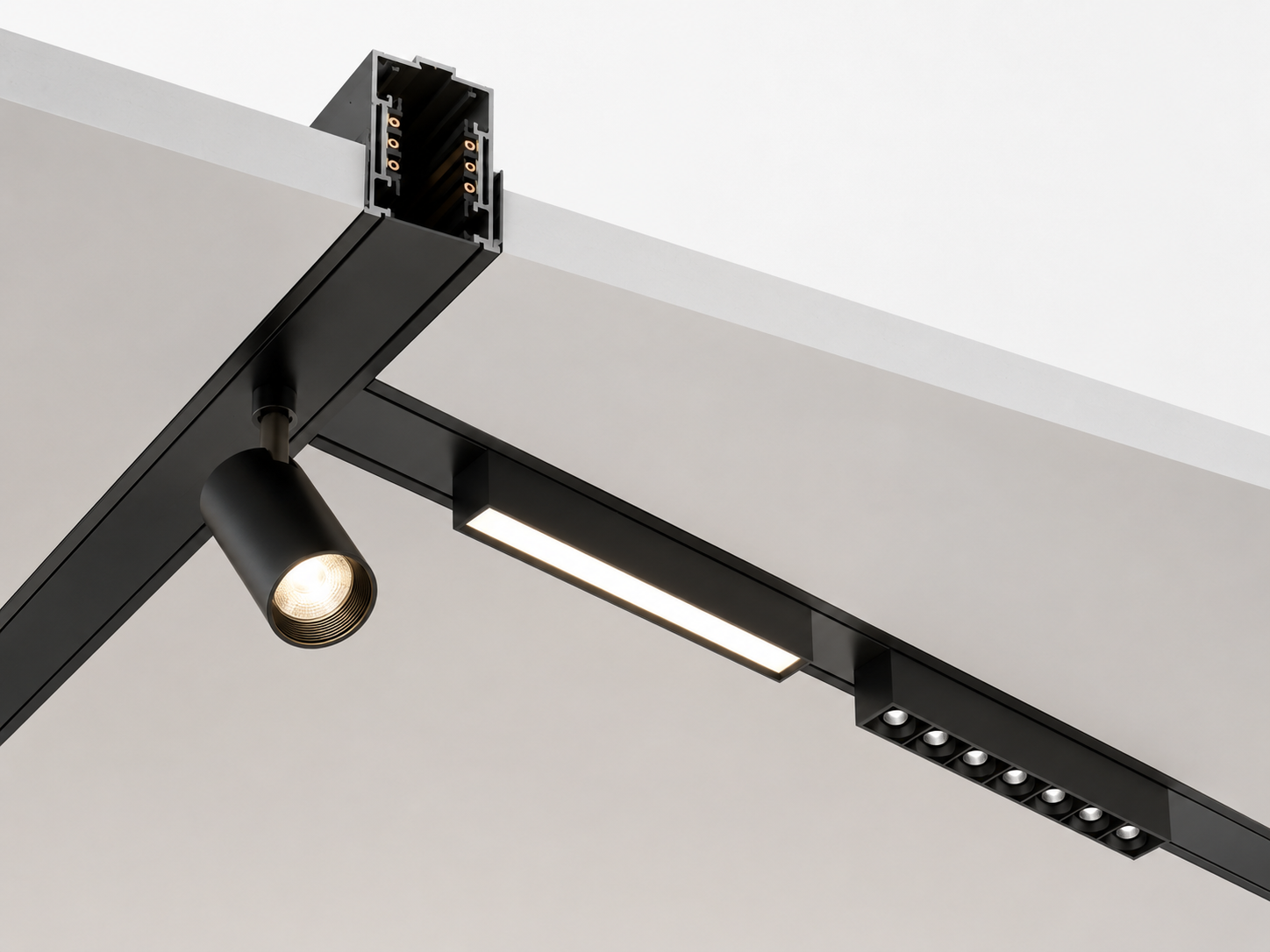 LED Recessed Magnetic track rail - Lumen Bright Dubai
