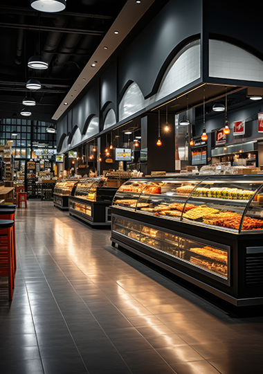 Supermarket lighting project - Dubai