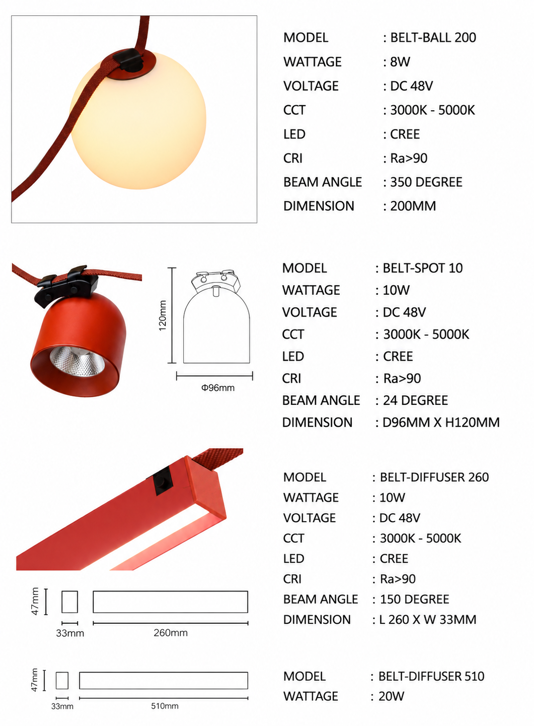 LED MAGNETIC TRACK BELT - view 4
