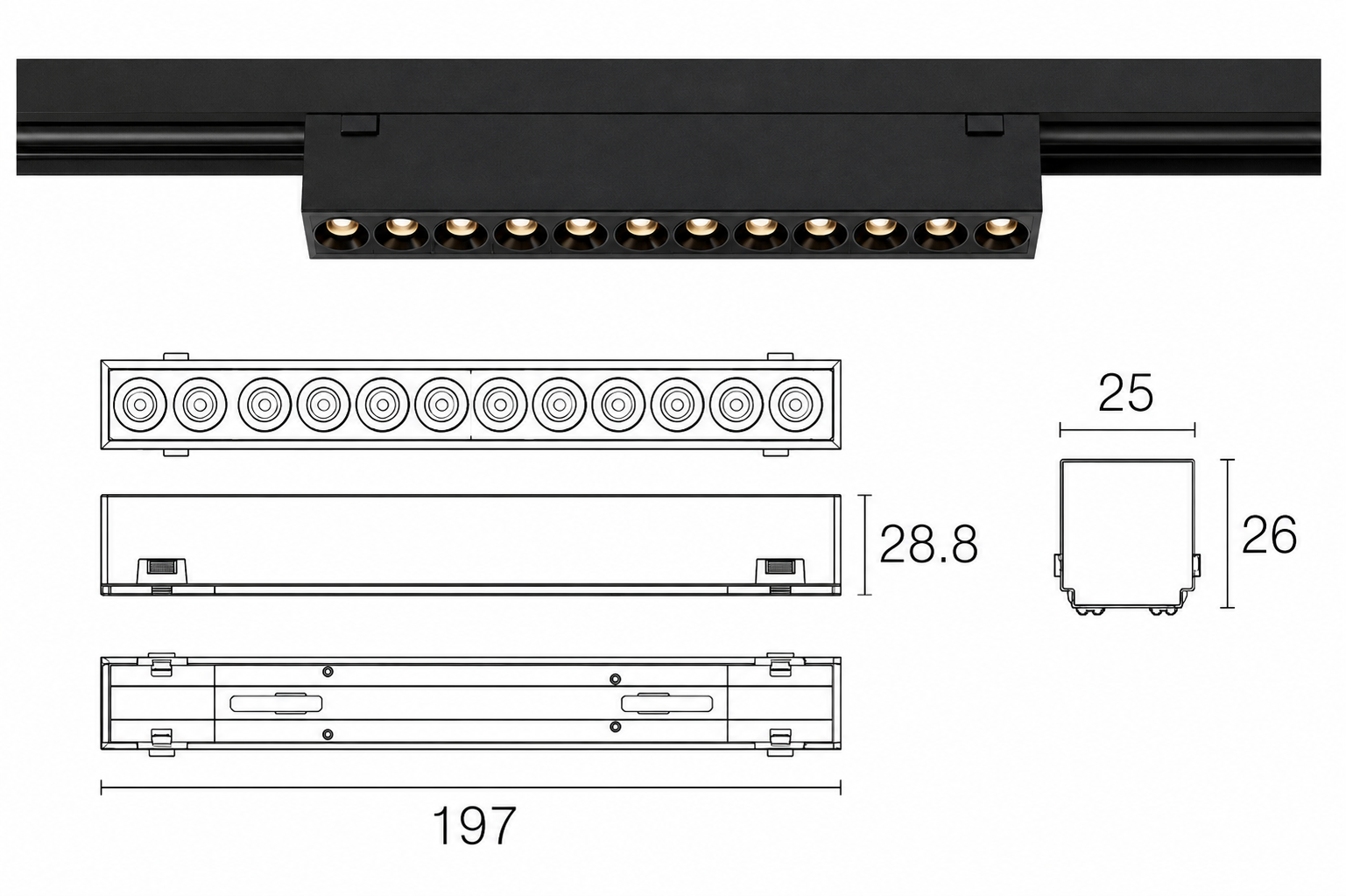 PREMIERLIGHT VIVION LED Magnetic track light - view 2