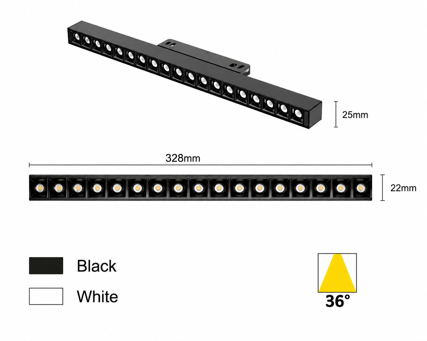 LED Recessed Magnetic Track Dot light - view 4